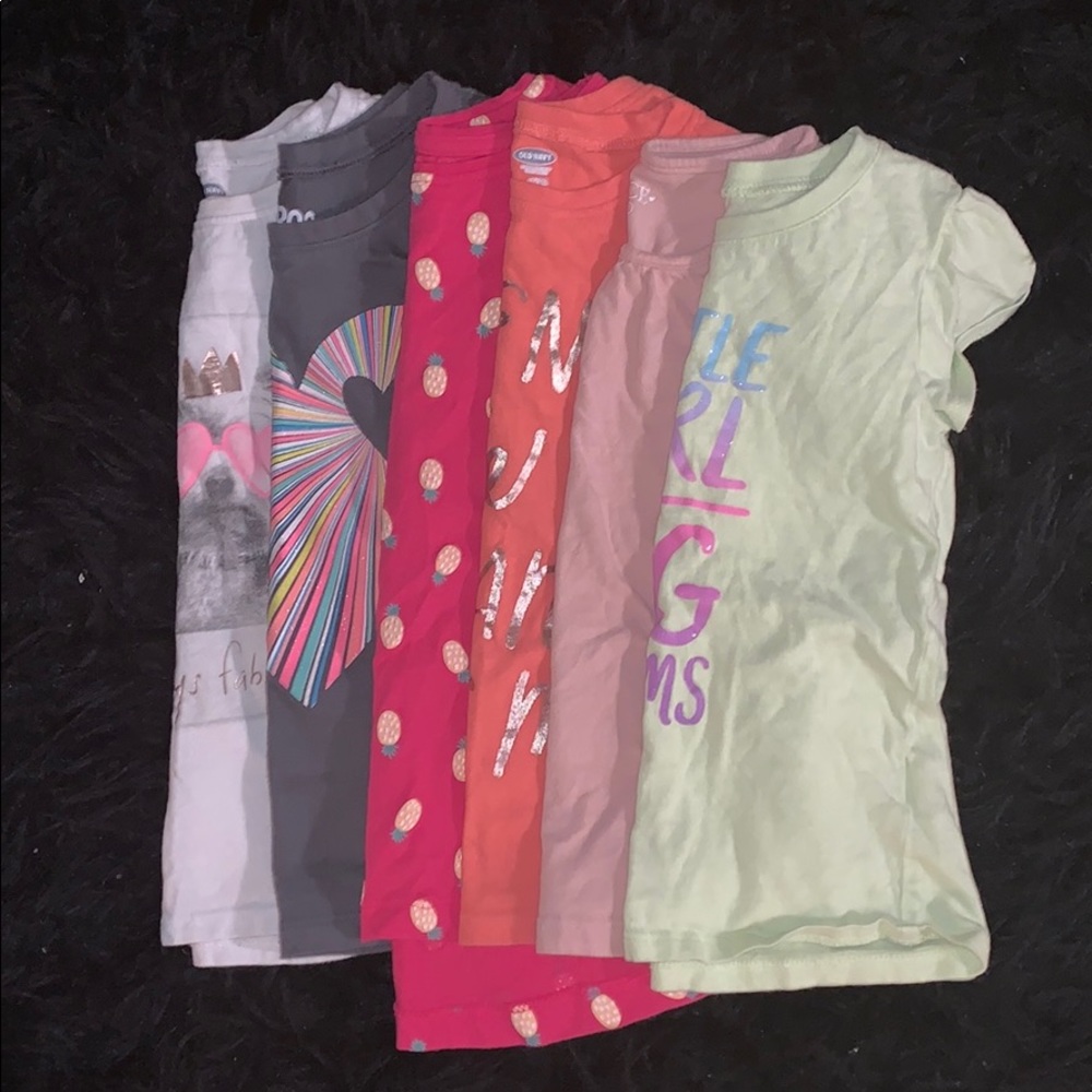 🌸Bundle! Toddler girls assorted short sl T’s. 4-5